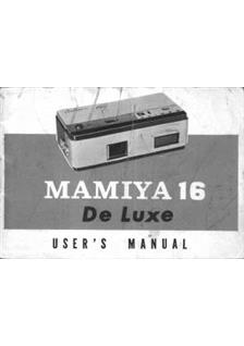 Mamiya 16 De Luxe manual. Camera Instructions.